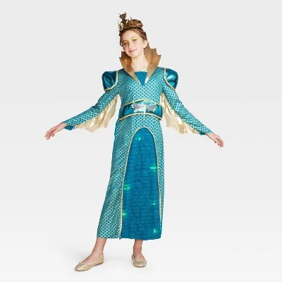 Kids' Light Up Dragon Queen Halloween Costume Dress with Headpiece - Hyde & EEK! Boutique™ 3 Kids' Light Up Dragon Queen Halloween Costume Dress with Headpiece - Hyde & EEK! Boutique™ - Image 3