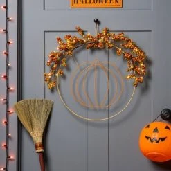 Hyde & EEK! Boutique Harvest Light Up Fall Pumpkin Wreath - Hyde & EEK! Boutique™