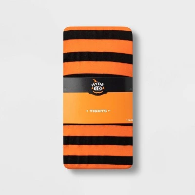 Women's Striped Opaque Halloween Tights - Hyde & EEK! Boutique™ Black/Orange 2 Women's Striped Opaque Halloween Tights - Hyde & EEK! Boutique™ Black/Orange - Image 2