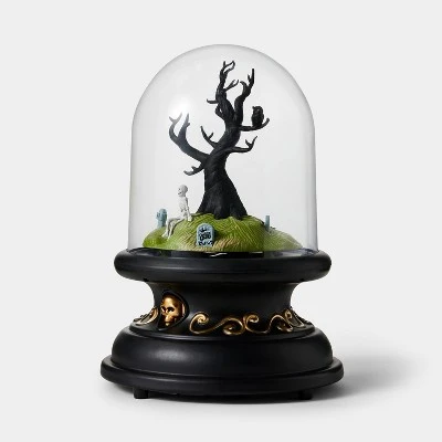 Hyde & EEK! Boutique Animated Tree Scene Cloche Halloween Decorative Prop - Hyde & EEK! Boutique™ 2 Hyde & EEK! Boutique Animated Tree Scene Cloche Halloween Decorative Prop - Hyde & EEK! Boutique™ - Image 2