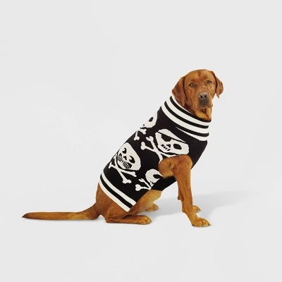 Halloween Skulls and Crossbones Dog and Cat Sweater - Hyde & EEK! Boutique™ 9 Halloween Skulls and Crossbones Dog and Cat Sweater - Hyde & EEK! Boutique™ - Image 9