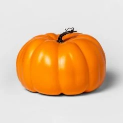 Hyde & EEK! Boutique 14" Painted Pumpkin Orange Halloween Decorative Sculpture - Hyde & EEK! Boutique™
