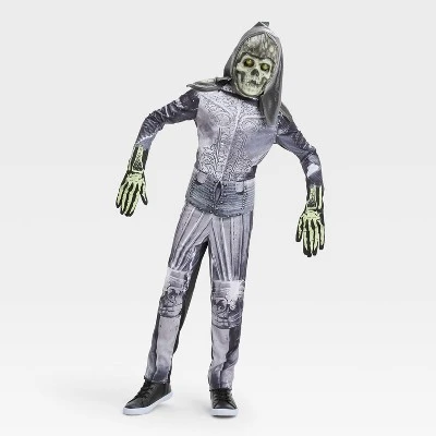 Kids' Light and Sound Ghost Knight Halloween Costume Jumpsuit with Mask - Hyde & EEK! Boutique™ 4 Kids' Light and Sound Ghost Knight Halloween Costume Jumpsuit with Mask - Hyde & EEK! Boutique™ - Image 4