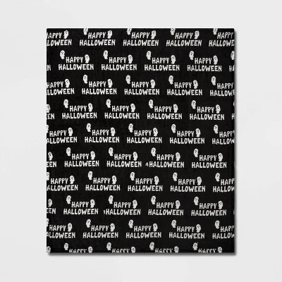 Hyde & EEK! Boutique Happy Halloween Printed Plush Halloween Throw Blanket - Hyde & EEK! Boutique™ 2 Hyde & EEK! Boutique Happy Halloween Printed Plush Halloween Throw Blanket - Hyde & EEK! Boutique™ - Image 2