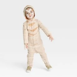 Toddler Mummy Halloween Costume Jumpsuit - Hyde & EEK! Boutique™ Beige