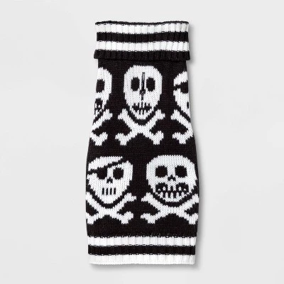 Halloween Skulls and Crossbones Dog and Cat Sweater - Hyde & EEK! Boutique™ 1 Halloween Skulls and Crossbones Dog and Cat Sweater - Hyde & EEK! Boutique™
