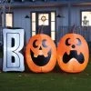 Hyde & EEK! Boutique 6' LED Boo with Pumpkins Inflatable Halloween Decoration - Hyde & EEK! Boutique™