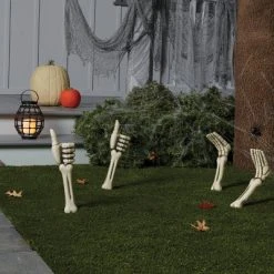 Hyde & EEK! Boutique 2pk Skeleton Hands Halloween Decorative Yard Stakes - Hyde & EEK! Boutique™