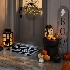 Hyde & EEK! Boutique Falloween Light Up Large Raven Halloween Decorative Metal Lantern - Hyde & EEK! Boutique™