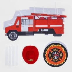 Hyde & EEK! Boutique Kids' Adaptive Fire Truck Halloween Costume Large Wheelchair Cover with Hat - Hyde & EEK! Boutique™ -Hyde & EEK! Boutique Shop GUEST 3b0aa2be e86d 4744 8650 9852fc658d4b