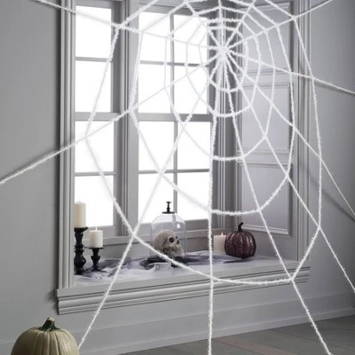Hyde & EEK! Boutique 10' Giant Spiderweb White Halloween Decorative Prop - Hyde & EEK! Boutique™ 1 Hyde & EEK! Boutique 10' Giant Spiderweb White Halloween Decorative Prop - Hyde & EEK! Boutique™