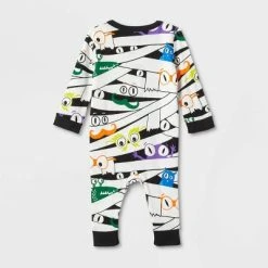Baby Glow-In-The-Dark Mummy Halloween Matching Family Pajama - Hyde & EEK! Boutique™ White