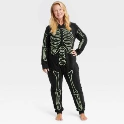 Women's Glow-In-The-Dark Skeleton Halloween Matching Family Union Suit - Hyde & EEK! Boutique™ Black -Hyde & EEK! Boutique Shop GUEST 499ed820 caf1 4904 9b47 511b4b6a8bcf 3