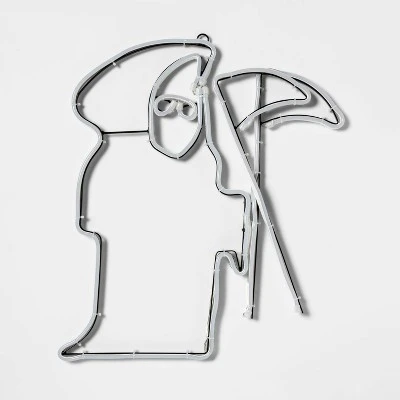 Hyde & EEK! Boutique LED Reaper with Motion Rope Halloween Lighted Sign - Hyde & EEK! Boutique™ 3 Hyde & EEK! Boutique LED Reaper with Motion Rope Halloween Lighted Sign - Hyde & EEK! Boutique™ - Image 3