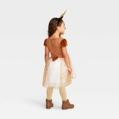 Toddler Fawn Halloween Costume Dress with Headpiece - Hyde & EEK! Boutique™