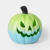 Hyde & EEK! Boutique Light Up Ombre Green Night of the Vivid Dead Pumpkin Halloween Scene Prop - Hyde & EEK! Boutique™