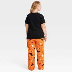 Women's Halloween Matching Family Pajama Pants - Hyde & EEK! Boutique™ Orange