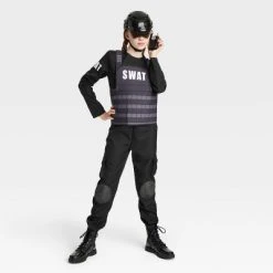 Kids' SWAT Officer Halloween Costume Jumpsuit with Accessories - Hyde & EEK! Boutique™ Multi-colored -Hyde & EEK! Boutique Shop GUEST 5321158d 21ef 4094 96f2 a2f0e065ba7b