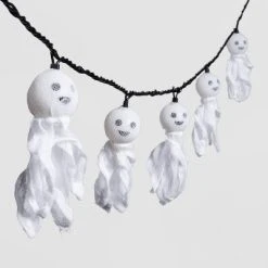 Hyde & EEK! Boutique 10ct Incandescent Fabric Ghost Halloween String Lights - Hyde & EEK! Boutique™ -Hyde & EEK! Boutique Shop GUEST 598a0b7e e46c 4a4c b563 613c41fbeb35