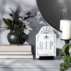 Hyde & EEK! Boutique Cauldron with Flowers Halloween Artificial Plant - Hyde & EEK! Boutique™