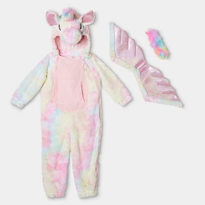 Toddler Adaptive Plush Unicorn Halloween Costume Jumpsuit - Hyde & EEK! Boutique™ 1 Toddler Adaptive Plush Unicorn Halloween Costume Jumpsuit - Hyde & EEK! Boutique™