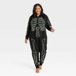 Women's Glow-In-The-Dark Skeleton Halloween Matching Family Union Suit - Hyde & EEK! Boutique™ Black -Hyde & EEK! Boutique Shop GUEST 61d02e7a 2f41 4c05 9a7e fd3a6aa3ced1 1