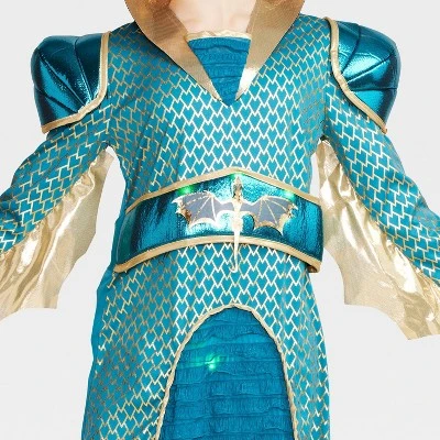 Kids' Light Up Dragon Queen Halloween Costume Dress with Headpiece - Hyde & EEK! Boutique™ 2 Kids' Light Up Dragon Queen Halloween Costume Dress with Headpiece - Hyde & EEK! Boutique™ - Image 2