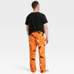 Men's Halloween Matching Family Pajama Pants - Hyde & EEK! Boutique™ Orange