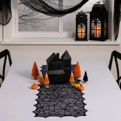 Hyde & EEK! Boutique 14"x48" Lace Halloween Table Runner - Hyde & EEK! Boutique™