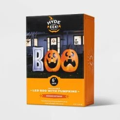 Hyde & EEK! Boutique 6' LED Boo with Pumpkins Inflatable Halloween Decoration - Hyde & EEK! Boutique™ -Hyde & EEK! Boutique Shop GUEST 95bedd67 db3e 4aa6 9b56 856cc01e5dc3
