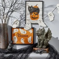 Hyde & EEK! Boutique Cat with Pumpkin Halloween Wall Sign - Hyde & EEK! Boutique™