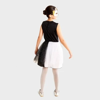 Kids' Black Swan Halloween Costume Dress with Mask - Hyde & EEK! Boutique™ 1 Kids' Black Swan Halloween Costume Dress with Mask - Hyde & EEK! Boutique™
