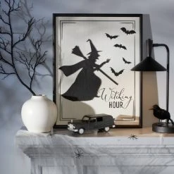 Hyde & EEK! Boutique Black Hearse with Skull Halloween Decorative Prop - Hyde & EEK! Boutique™