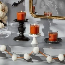 Hyde & EEK! Boutique 3pk Votive Giftset Ghoulish Gourd Halloween Candles Orange - Hyde & EEK! Boutique™