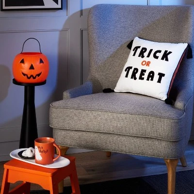 Hyde & EEK! Boutique Falloween Reversible 'Trick or Treat' Halloween Decorative Pillow - Hyde & EEK! Boutique™ 1 Hyde & EEK! Boutique Falloween Reversible 'Trick or Treat' Halloween Decorative Pillow - Hyde & EEK! Boutique™
