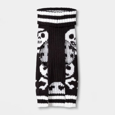 Halloween Skulls and Crossbones Dog and Cat Sweater - Hyde & EEK! Boutique™ 2 Halloween Skulls and Crossbones Dog and Cat Sweater - Hyde & EEK! Boutique™ - Image 2