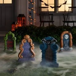 Hyde & EEK! Boutique 4pk Multicolored Foam Halloween Decorative Tombstone Set - Hyde & EEK! Boutique™