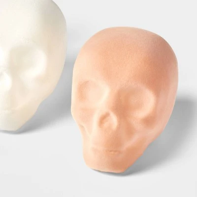 Hyde & EEK! Boutique 3pk Bootiful Flocked Skulls Halloween Decorative Sculpture Set - Hyde & EEK! Boutique™ 2 Hyde & EEK! Boutique 3pk Bootiful Flocked Skulls Halloween Decorative Sculpture Set - Hyde & EEK! Boutique™ - Image 2