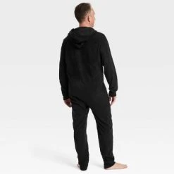 Men's Glow-In-The-Dark Skeleton Halloween Matching Family Union Suit - Hyde & EEK! Boutique™ Black