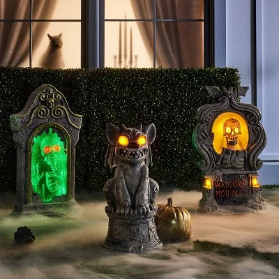 Hyde & EEK! Boutique Animated Gargoyle Halloween Decorative Prop - Hyde & EEK! Boutique™ 1 Hyde & EEK! Boutique Animated Gargoyle Halloween Decorative Prop - Hyde & EEK! Boutique™