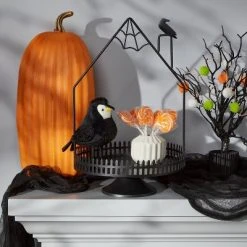 Hyde & EEK! Boutique Metal Black Haunted House Halloween Decorative Tray - Hyde & EEK! Boutique™