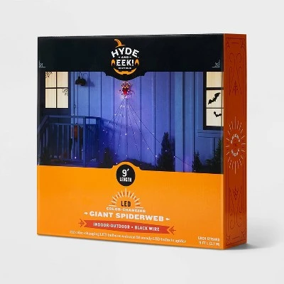Hyde & EEK! Boutique 9' LED Color Changing Spider Web Net Halloween Novelty Silhouette Light - Hyde & EEK! Boutique™ 3 Hyde & EEK! Boutique 9' LED Color Changing Spider Web Net Halloween Novelty Silhouette Light - Hyde & EEK! Boutique™ - Image 3
