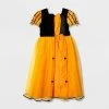 Kids' Adaptive Witch Halloween Costume Dress with Hat - Hyde & EEK! Boutique™ Orange