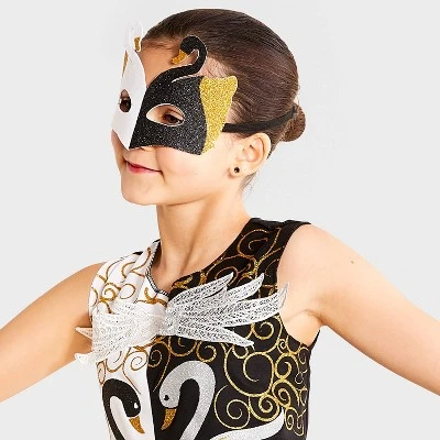 Kids' Black Swan Halloween Costume Dress with Mask - Hyde & EEK! Boutique™ 2 Kids' Black Swan Halloween Costume Dress with Mask - Hyde & EEK! Boutique™ - Image 2