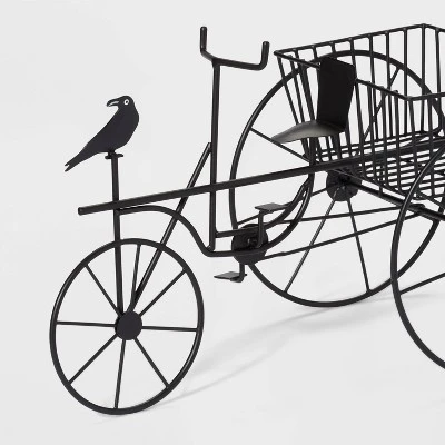 Hyde & EEK! Boutique Black Three Wheel Bike with Broom Halloween Decorative Prop - Hyde & EEK! Boutique™ 2 Hyde & EEK! Boutique Black Three Wheel Bike with Broom Halloween Decorative Prop - Hyde & EEK! Boutique™ - Image 2