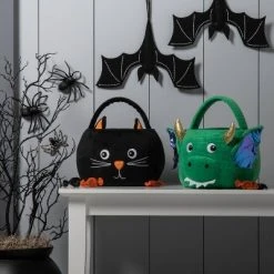 Hyde & EEK! Boutique Cat Plush Halloween Trick or Treat Pail - Hyde & EEK! Boutique™