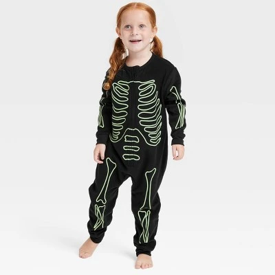 Hyde & EEK! Boutique Toddler Glow-In-The-Dark Skeleton Halloween Matching Family Union Suit - Hyde And EEK! Boutique™ Black 4 Hyde & EEK! Boutique Toddler Glow-In-The-Dark Skeleton Halloween Matching Family Union Suit - Hyde And EEK! Boutique™ Black - Image 4