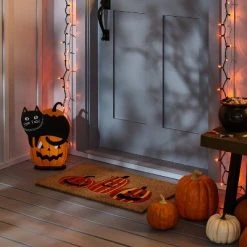 Hyde & EEK! Boutique Cat in Pumpkin Wood Porch Halloween Sign - Hyde & EEK! Boutique™
