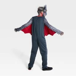 Kids' Black Dragon Halloween Costume Jumpsuit with Headpiece - Hyde & EEK! Boutique™ Multi-colored