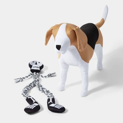 Hyde & EEK! Boutique Halloween Skeleton with Long Rope Dog Toy - XL - Hyde & EEK! Boutique™ 1 Hyde & EEK! Boutique Halloween Skeleton with Long Rope Dog Toy - XL - Hyde & EEK! Boutique™